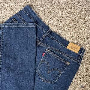 Levi's 515 Boot Cut Dark Blue Denim Jeans